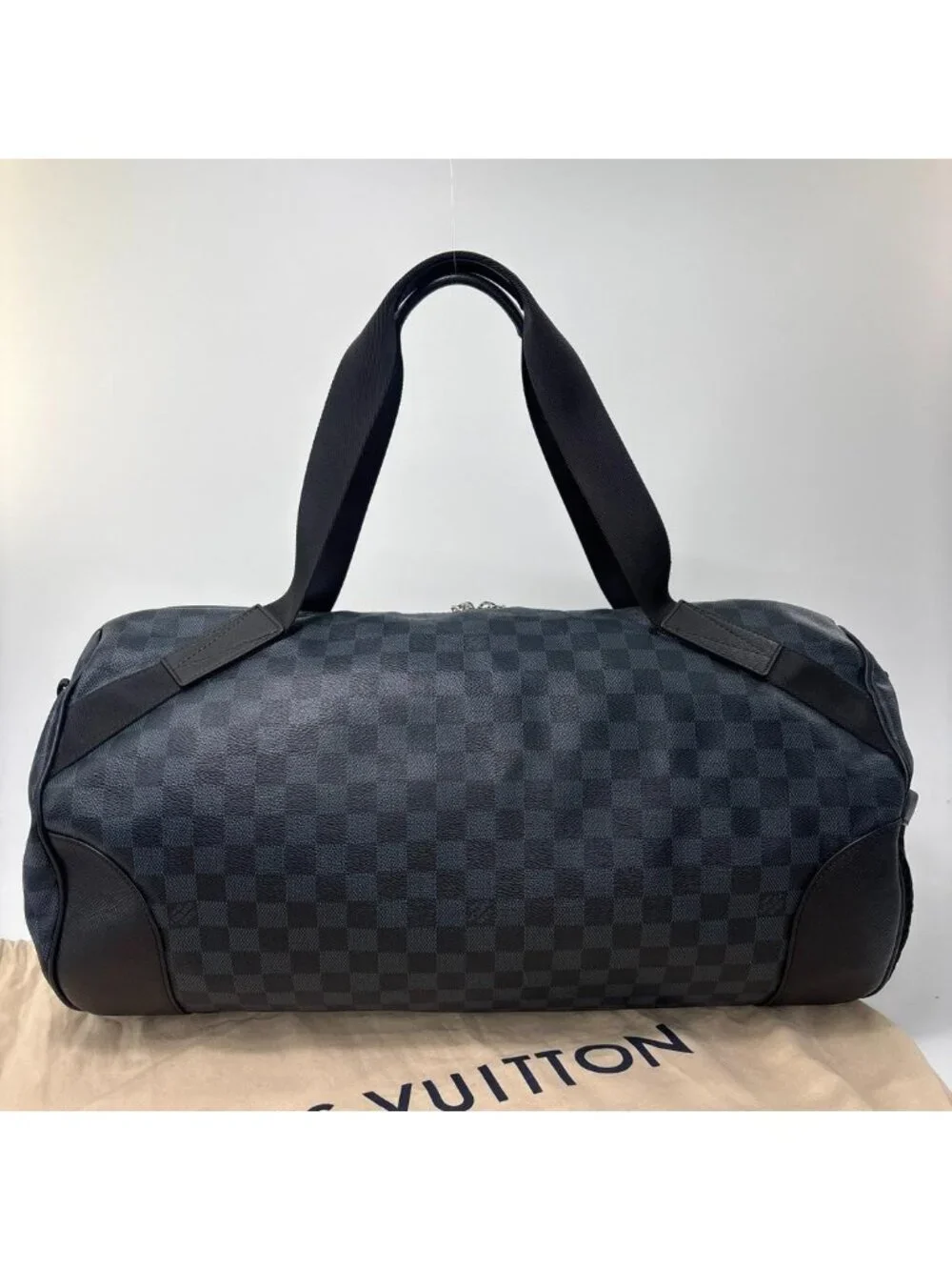 Louis Vuitton Damier Cobalt Match Point Polochon Boston Bag